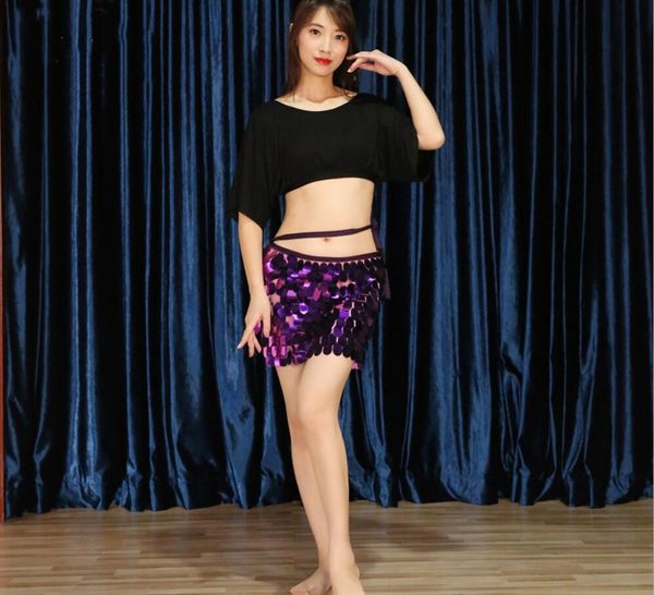 new womens belly dancing sequin belt colorful waist chain belly dance hip scarf belt solid color mermaid dance skirt, Black;red
new womens belly dancing sequin belt colorful waist chain belly dance hip scarf belt solid color mermaid dance skirt, Black;red