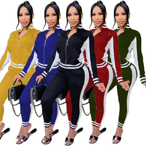 women designer two piece sets jacket leggings jogging suits cardigan pants sweatsuits s-2xl outfits fall winter clothing 4016, White
women designer two piece sets jacket leggings jogging suits cardigan pants sweatsuits s-2xl outfits fall winter clothing 4016, White