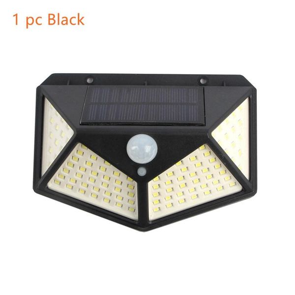 100 led солнечный свет открытый пир датчик движения солнечная лампа led солнечный свет водонепроницаемый для патио сада wall street украшени