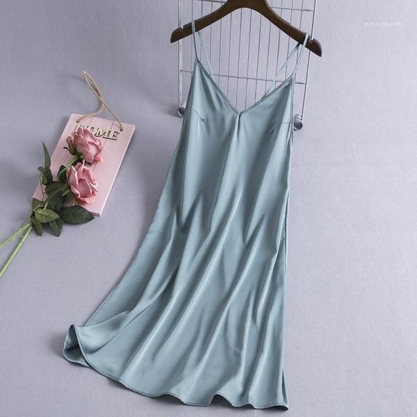 women's sleepwear lady home dressing gown gray homewear soft satin nighty clothing intimate lingerie summer casual nightgown1, Black;red
women's sleepwear lady home dressing gown gray homewear soft satin nighty clothing intimate lingerie summer casual nightgown1, Black;red