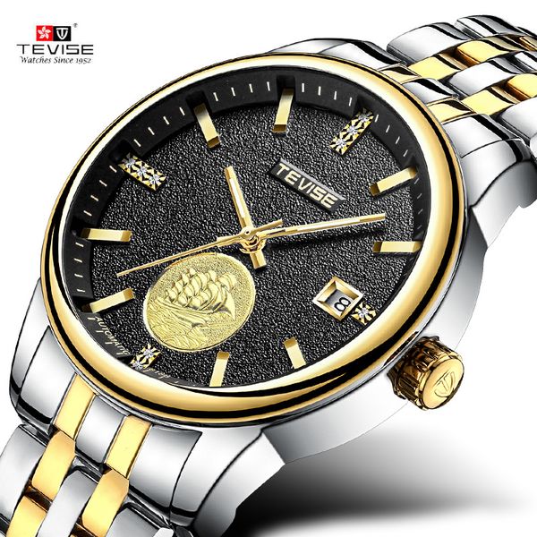 new tevise mechanical watch automatic men watches fashion business man waterproof clock montre homme, Slivery;brown
new tevise mechanical watch automatic men watches fashion business man waterproof clock montre homme, Slivery;brown
