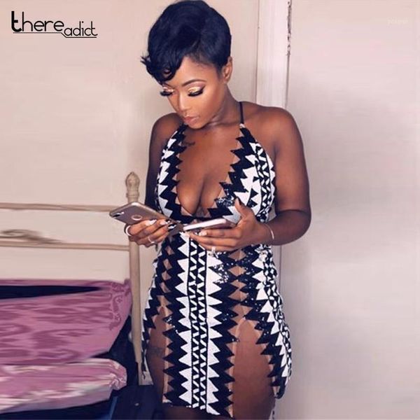 thereadict spaghetti strap sequin dress black and white v neck double slit dress women dresses party night club 20201, Black;gray
thereadict spaghetti strap sequin dress black and white v neck double slit dress women dresses party night club 20201, Black;gray