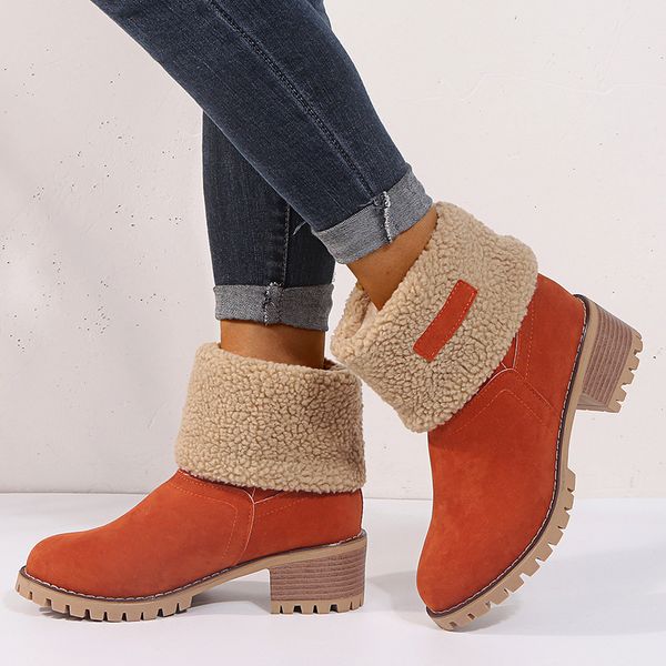women winter cow ladies snowboots nail polish sand comfortable shoes plus size 35-43 casualties middle boots jifu, Black
women winter cow ladies snowboots nail polish sand comfortable shoes plus size 35-43 casualties middle boots jifu, Black