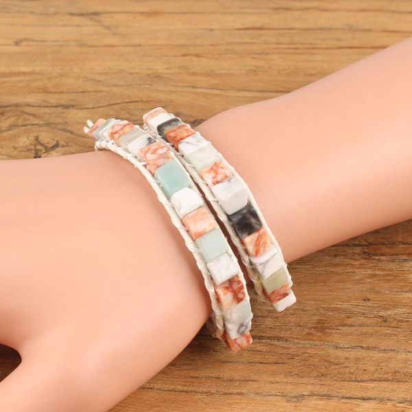 charm bracelets fashion bracelet double-deck more color natural stone adjustable double leather wrap for man woman jewelry gift, Golden;silver
charm bracelets fashion bracelet double-deck more color natural stone adjustable double leather wrap for man woman jewelry gift, Golden;silver