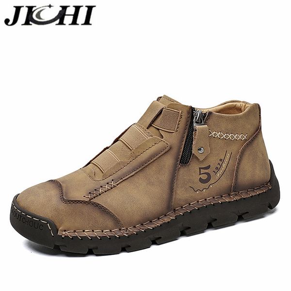 jichi new men shoes leather sneakers zipper fashion luxury men winter boots waterproof lightweight outdoor ankle boots hiking 201019, Black
jichi new men shoes leather sneakers zipper fashion luxury men winter boots waterproof lightweight outdoor ankle boots hiking 201019, Black