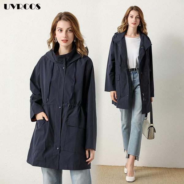 european and american style loose large size long women's windbreaker zipper waist spring and autumn ladies jacket blue, Tan;black
european and american style loose large size long women's windbreaker zipper waist spring and autumn ladies jacket blue, Tan;black