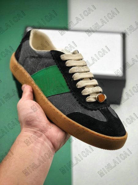 mens embroidered distressed leather screener ace green red stripe italy sneakers designers trainers lace up low cut casual shoes, Black
mens embroidered distressed leather screener ace green red stripe italy sneakers designers trainers lace up low cut casual shoes, Black