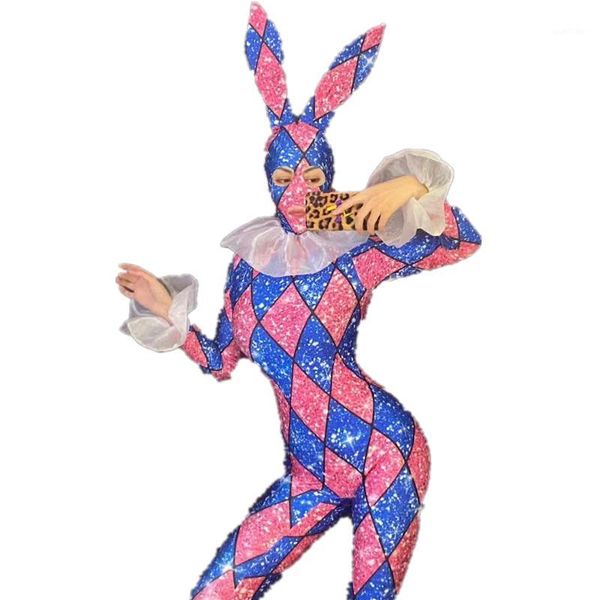 jazz dance costume sequins jumpsuit stretch dance headdress outfit female singer evening party prom celebrate bodysuit wear1, Black;red 
jazz dance costume sequins jumpsuit stretch dance headdress outfit female singer evening party prom celebrate bodysuit wear1, Black;red