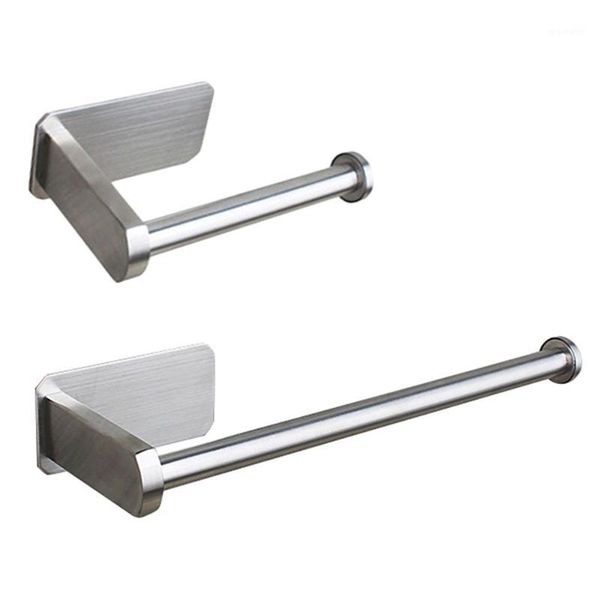 towel racks stainless steel brushed toilet paper holder 3m self-adhesive kitchen/bathroom rack bathroom products1
towel racks stainless steel brushed toilet paper holder 3m self-adhesive kitchen/bathroom rack bathroom products1