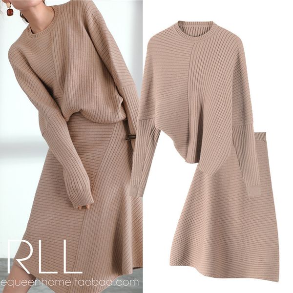 fashionable temperament han edition autumn winters grey pink sweater + high waist irregular skirt suit 201130, White
fashionable temperament han edition autumn winters grey pink sweater + high waist irregular skirt suit 201130, White