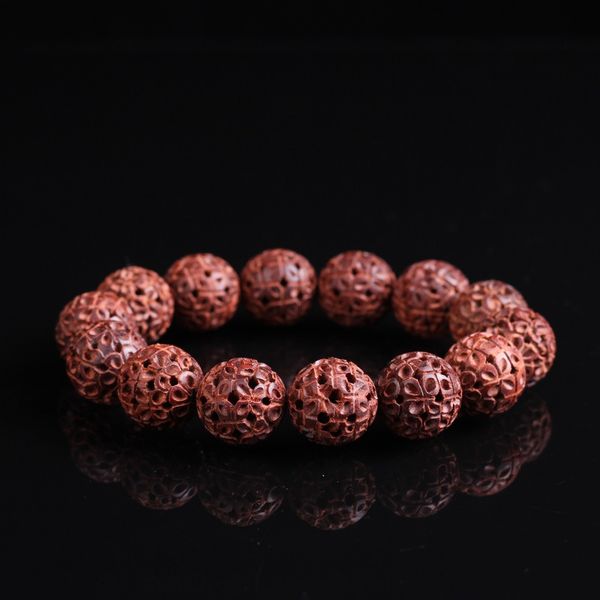 small leaf red sandalwood hand string new bracelet buddha beads bracelet hollow carving high oil and high density natural old material buddh, Golden;silver
small leaf red sandalwood hand string new bracelet buddha beads bracelet hollow carving high oil and high density natural old material buddh, Golden;silver