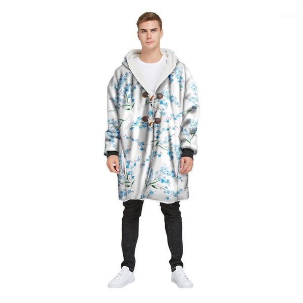 men's winter hooded horn buckle 3d printed coat new thick jacket men's winter warm stylish hooded wild jacket#g31, Black;brown
men's winter hooded horn buckle 3d printed coat new thick jacket men's winter warm stylish hooded wild jacket#g31, Black;brown