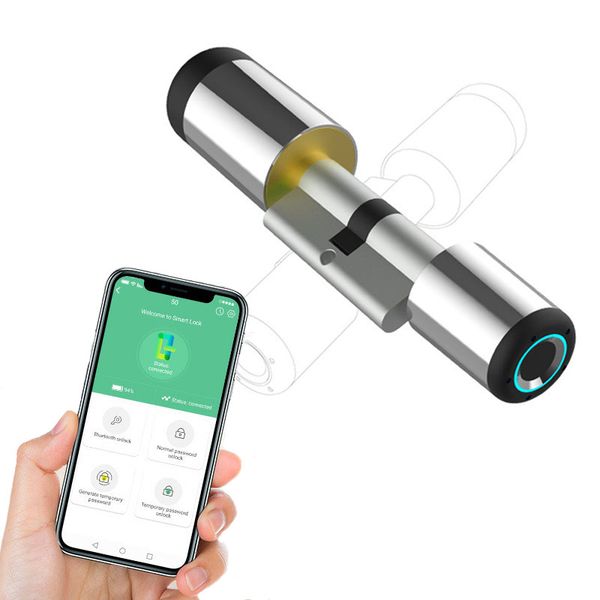 new biometric fingerprint lock security intelligent door lock smart cylinder lock indoor door bluetooth app finger print unlock
new biometric fingerprint lock security intelligent door lock smart cylinder lock indoor door bluetooth app finger print unlock