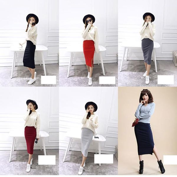 autumn winter bodycon skirt women stretchable split skirt mid calf slim pencil skirts for women female knit1, Black
autumn winter bodycon skirt women stretchable split skirt mid calf slim pencil skirts for women female knit1, Black