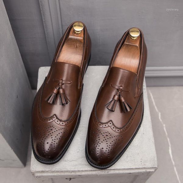 fashion mens shoes casual classic tassel brogue mans footwear design leather shoes men formal bullock big size hv-0051, Black
fashion mens shoes casual classic tassel brogue mans footwear design leather shoes men formal bullock big size hv-0051, Black