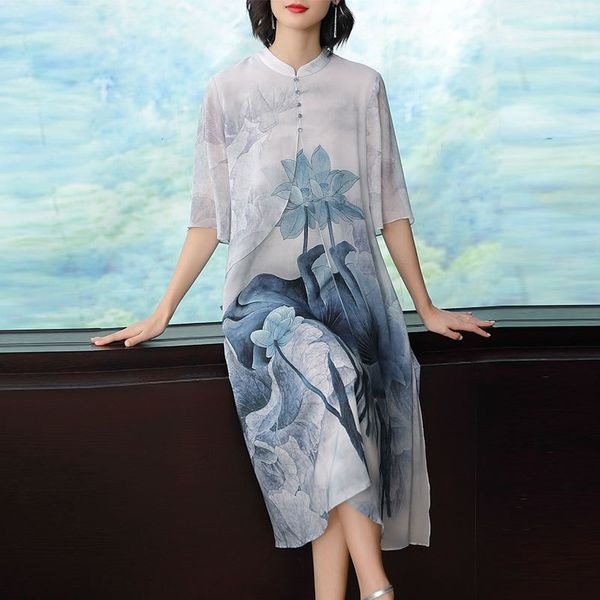 3wqc8 6198 imitation silk dress 2019 summer new women's with style long skirt dress chinese simulation simulationfairy temperament prin, Black;gray
3wqc8 6198 imitation silk dress 2019 summer new women's with style long skirt dress chinese simulation simulationfairy temperament prin, Black;gray