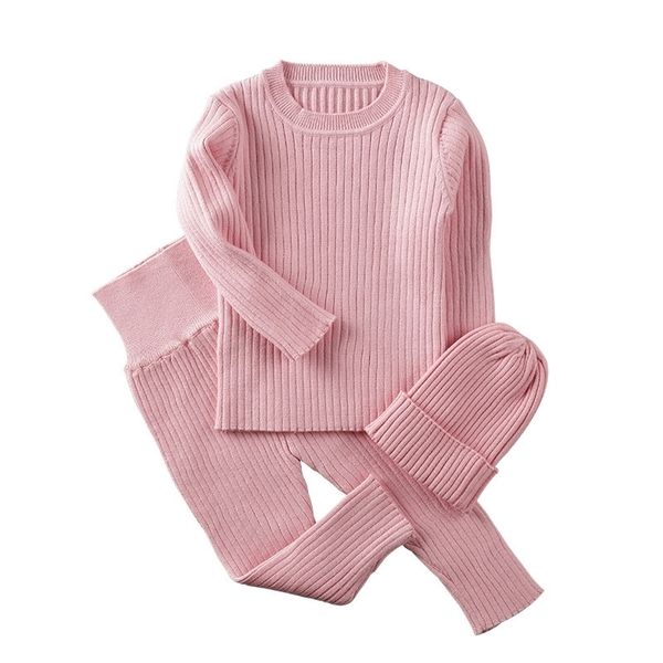 3pcs/set spring autumn winter baby girl clothes knit ribbed sweater boys sweaters pants hats children's clothing 0-2y 201127, White
3pcs/set spring autumn winter baby girl clothes knit ribbed sweater boys sweaters pants hats children's clothing 0-2y 201127, White