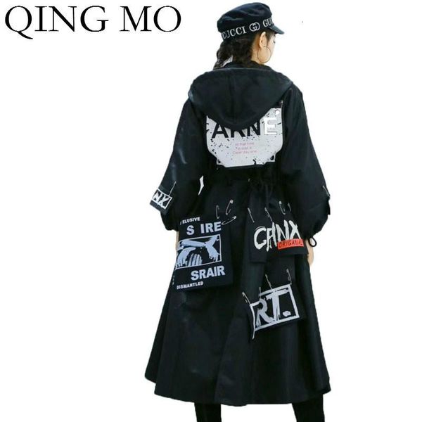 qing mo plus size women trench coat 2020 women black irregular coat female streetwear casual with adjustable waist zqy1882, Tan;black
qing mo plus size women trench coat 2020 women black irregular coat female streetwear casual with adjustable waist zqy1882, Tan;black