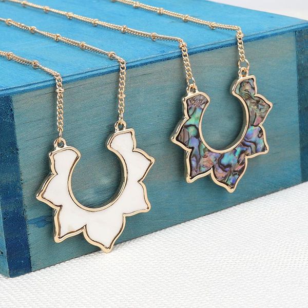 pendant necklaces fashion flower abalone shell necklace long chain sweater geometric body jewelry, Silver
pendant necklaces fashion flower abalone shell necklace long chain sweater geometric body jewelry, Silver
