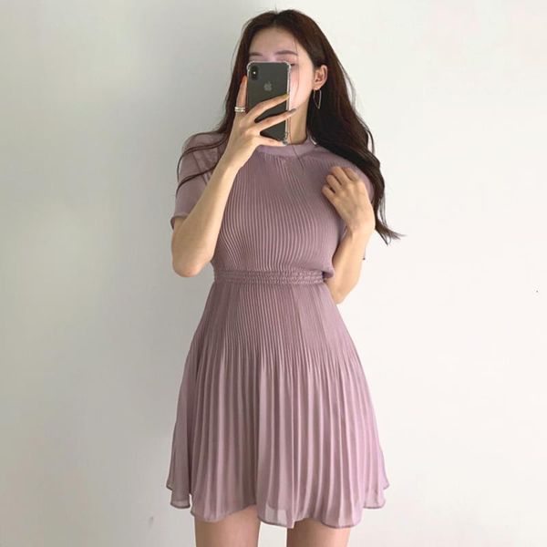 women summer mini dress elegant short sleeve high waist tunic solid color korean sukienki casual beach pleated ropa mujer, Black;gray
women summer mini dress elegant short sleeve high waist tunic solid color korean sukienki casual beach pleated ropa mujer, Black;gray