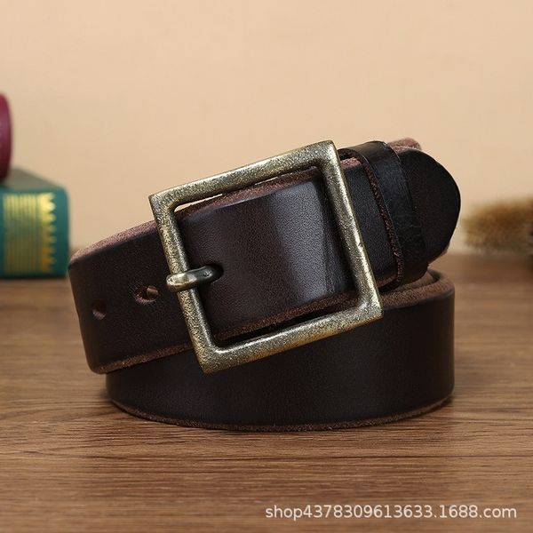 6fg6k widened thickened pure copper pin men's genuine trendy cowhide versatile jeans belt korean style young jeans belt bxpgb, Black;brown
6fg6k widened thickened pure copper pin men's genuine trendy cowhide versatile jeans belt korean style young jeans belt bxpgb, Black;brown