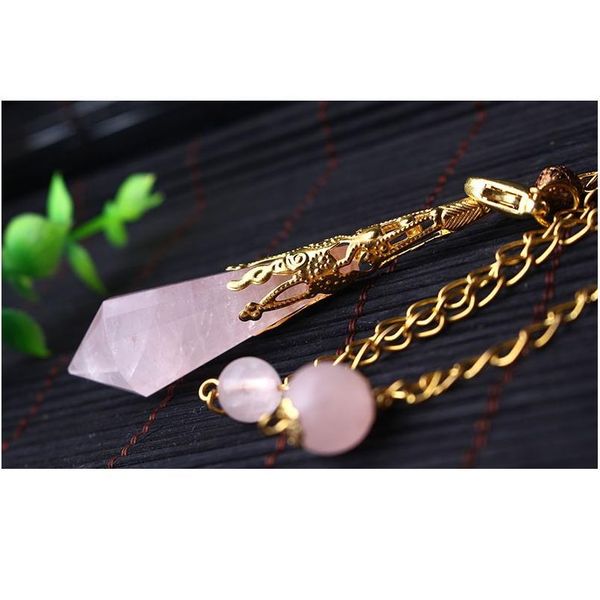 reiki rose crystal pendulums for dowsing healing crystals chakra pendulum charms necklace filigree pendant jllqbs, Black 
reiki rose crystal pendulums for dowsing healing crystals chakra pendulum charms necklace filigree pendant jllqbs, Black