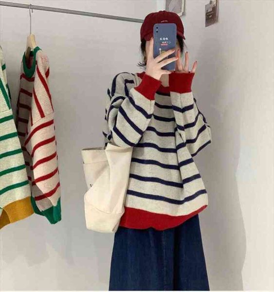 chic sweet girl pullover sweater women skin-friendly soft classic color contrast striped fresh streetwear o-neck female knitwear, White;black
chic sweet girl pullover sweater women skin-friendly soft classic color contrast striped fresh streetwear o-neck female knitwear, White;black