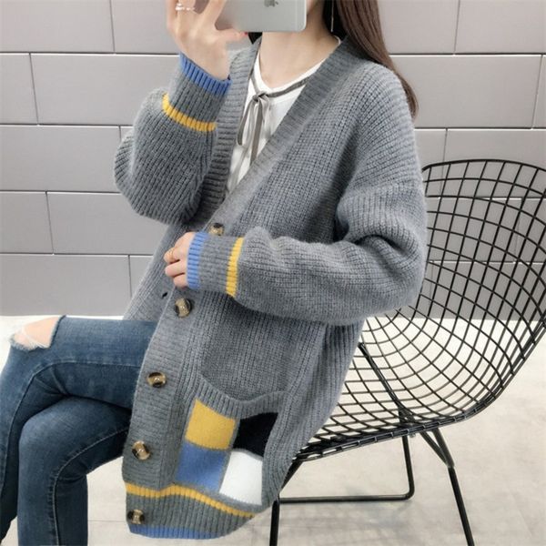 star same 2019 autumn temperament korean women's v-neck loose star same sweater sweaterstyle 2019 autumn temperament korean style women, White;black
star same 2019 autumn temperament korean women's v-neck loose star same sweater sweaterstyle 2019 autumn temperament korean style women, White;black