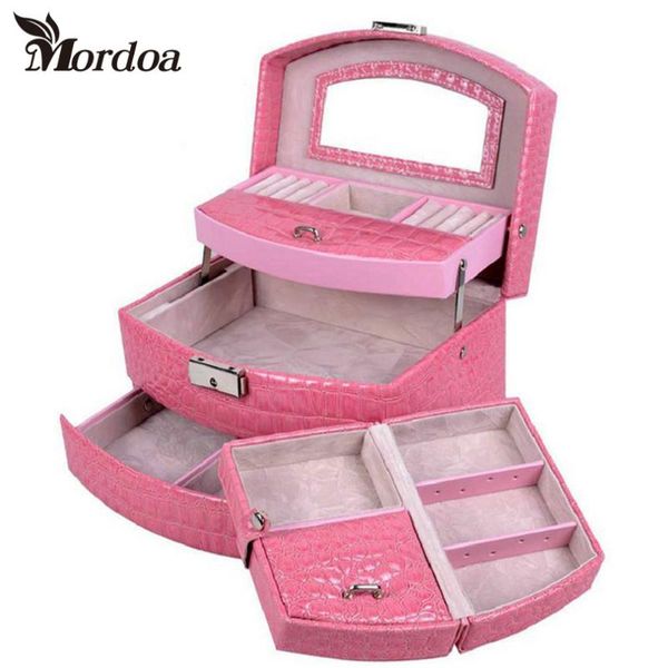 2020 high grade jewelry display box 3 layers ring necklace jewelry carrying case crocodile print lady gift home storage supplies, Pink;blue
2020 high grade jewelry display box 3 layers ring necklace jewelry carrying case crocodile print lady gift home storage supplies, Pink;blue
