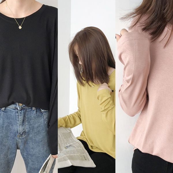 homemade 9-color crew neck threaded cotton long sleeve women's new fall 2019 korean versatile solid lower package lower package color b, White
homemade 9-color crew neck threaded cotton long sleeve women's new fall 2019 korean versatile solid lower package lower package color b, White