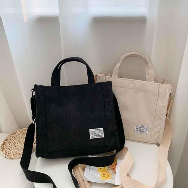 women's simple canvas bag corduroy handbag fashion casual shoulder messenger bag ladies large capacity shoulder handbags
women's simple canvas bag corduroy handbag fashion casual shoulder messenger bag ladies large capacity shoulder handbags