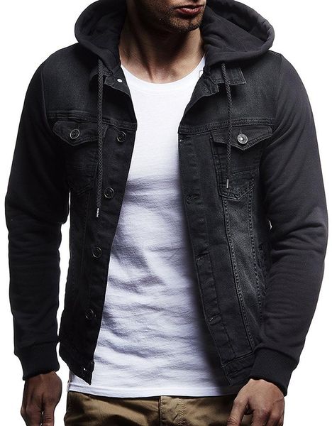 2020 autumn and winter new style knitted hooded design men's casual hooded denim jacket, Black
2020 autumn and winter new style knitted hooded design men's casual hooded denim jacket, Black