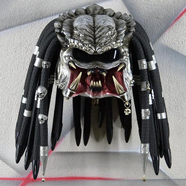 costume accessories movie alien vs. predator mask horrific monster masks halloween cosplay props average size for adults, Silver
costume accessories movie alien vs. predator mask horrific monster masks halloween cosplay props average size for adults, Silver