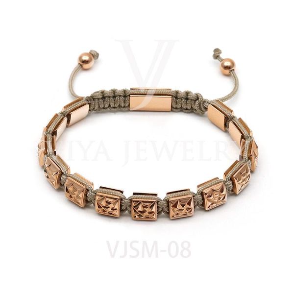 charm bracelets custom 8mm faceted square stainless steel cutting beads bracelet macrame adjustable size men jewelry, Golden;silver
charm bracelets custom 8mm faceted square stainless steel cutting beads bracelet macrame adjustable size men jewelry, Golden;silver
