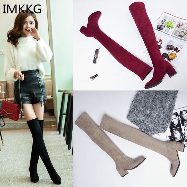 2019 women over the knee high boots fashion all match pointed toe winter shoes elegant all match women boots a836 t200106, Black
2019 women over the knee high boots fashion all match pointed toe winter shoes elegant all match women boots a836 t200106, Black