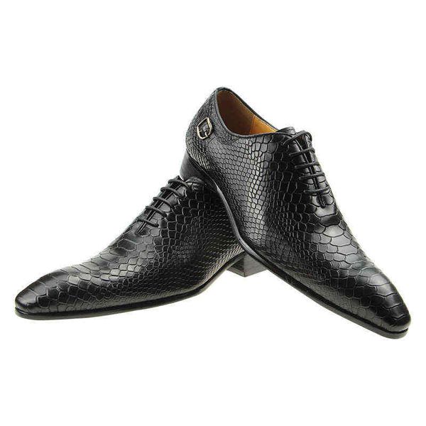 dress shoes man classic oxford serpentine printing genuine leather handmade wedding party formal office black brown 220223
dress shoes man classic oxford serpentine printing genuine leather handmade wedding party formal office black brown 220223