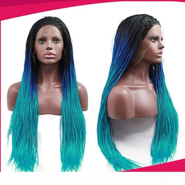 charming ombre blue braided hair glueless synthetic lace front wigs with baby hair heat resistant synthetic braiding wigs for black women
charming ombre blue braided hair glueless synthetic lace front wigs with baby hair heat resistant synthetic braiding wigs for black women