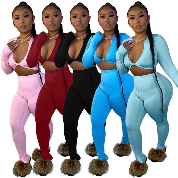 autumn solid color pants angle split tight long sleeve two-piece set casual hollow out two piece set women, Gray
autumn solid color pants angle split tight long sleeve two-piece set casual hollow out two piece set women, Gray
