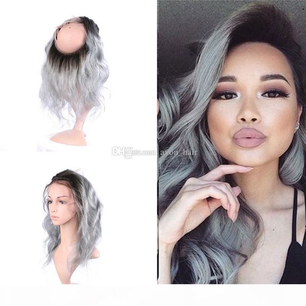 ombre color human hair pre plucked 360 frontal with baby hair 1b silver grey body wave 360 lace band frontal closure 22.5x4x2, Black;brown
ombre color human hair pre plucked 360 frontal with baby hair 1b silver grey body wave 360 lace band frontal closure 22.5x4x2, Black;brown