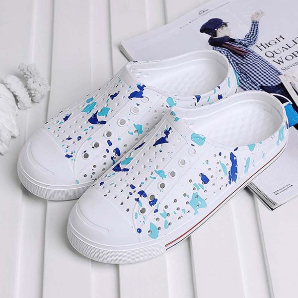 men sandals 2022 summer new hole shoes outdoor beach couple sandals breathable flat zapatillas de casa, Black
men sandals 2022 summer new hole shoes outdoor beach couple sandals breathable flat zapatillas de casa, Black