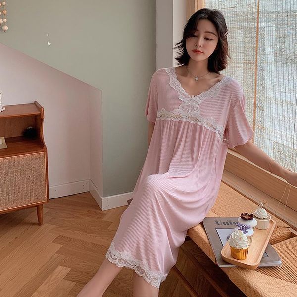 summer ladies short sleeve long style nightdress large size home clothes solid colors nightwear women night dresses1, Black;red
summer ladies short sleeve long style nightdress large size home clothes solid colors nightwear women night dresses1, Black;red