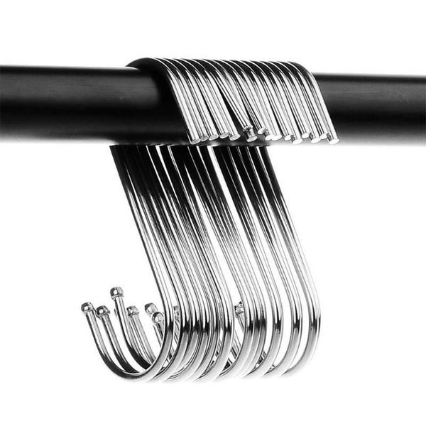 hooks & rails 30 pcs/set s type stainless steel cookware storage hook non-slip multifunction hat-and-coat kitchen accessories
hooks & rails 30 pcs/set s type stainless steel cookware storage hook non-slip multifunction hat-and-coat kitchen accessories