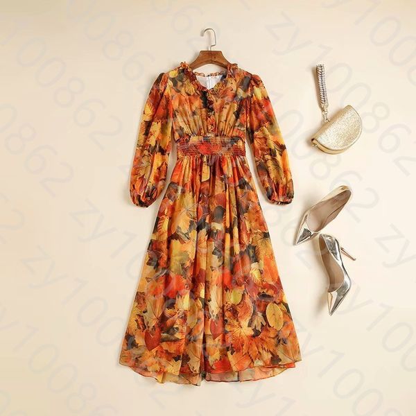 European and American women's dress 2020 summer new styles Nine point sleeve V neck Maple leaf printed Fashionable dress, Black;gray
European and American women's dress 2020 summer new styles Nine point sleeve V neck Maple leaf printed Fashionable dress, Black;gray