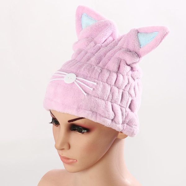 23*27cm coral velvet cat ear shower cap hair hat quick dry towel wrap turban super absorbent unique design bathroom tool1
23*27cm coral velvet cat ear shower cap hair hat quick dry towel wrap turban super absorbent unique design bathroom tool1