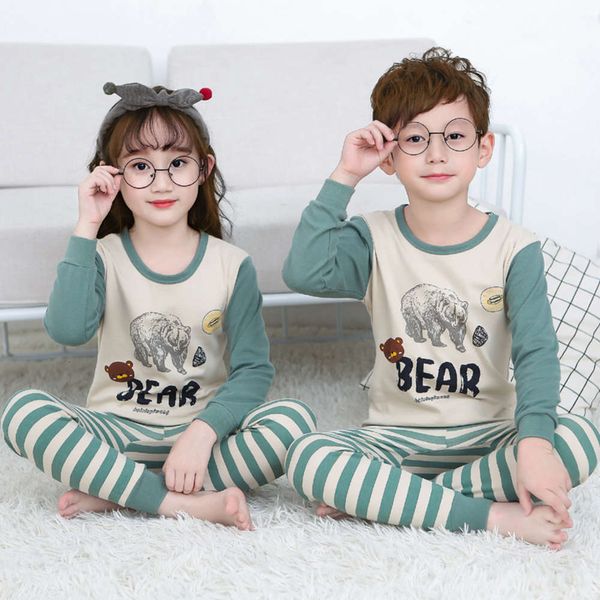 underwear set autumn trousers pure cotton boys' middle school pajamas girls' children's home clothp7wv, Blue;red
underwear set autumn trousers pure cotton boys' middle school pajamas girls' children's home clothp7wv, Blue;red