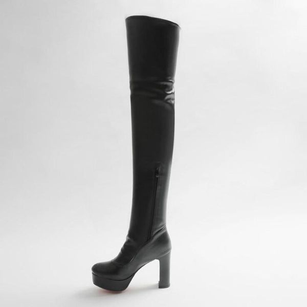 winter new pattern coarse heel lean leg elastic force over the knee boots high-heeled waterproof knight women boots 34-43, Black
winter new pattern coarse heel lean leg elastic force over the knee boots high-heeled waterproof knight women boots 34-43, Black