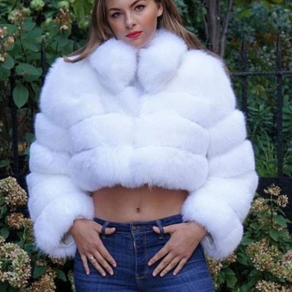 new style real fur coat coat warm winter short fur long sleeves ing, Black
new style real fur coat coat warm winter short fur long sleeves ing, Black