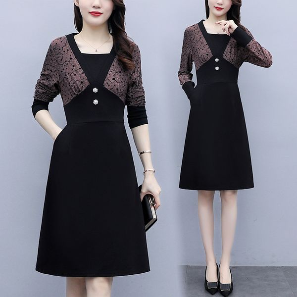 design of the most l-5xl-sized fat 100kg women laides work wear 2021 spring dressed in long kfhh, Black;gray
design of the most l-5xl-sized fat 100kg women laides work wear 2021 spring dressed in long kfhh, Black;gray