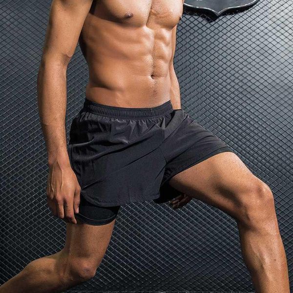 running shorts spandex men 2 in 1 mens sports quick drying training exercise jogging cycling with longer liner1, Black;blue
running shorts spandex men 2 in 1 mens sports quick drying training exercise jogging cycling with longer liner1, Black;blue