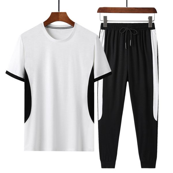 and men's summer ice silk casual loose breathable ultra thin quick drying leisure sports running fitness suit, Gray
and men's summer ice silk casual loose breathable ultra thin quick drying leisure sports running fitness suit, Gray